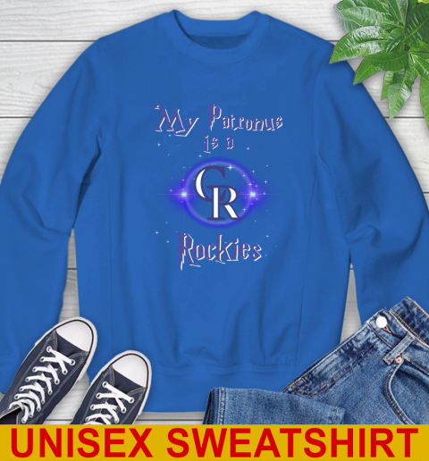 MLB Baseball Harry Potter My Patronus Is A Colorado Rockies Sweatshirt 11