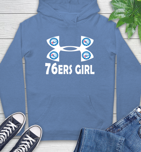 NBA Philadelphia 76ers Girl Under Armour Basketball Sports Hoodie 11