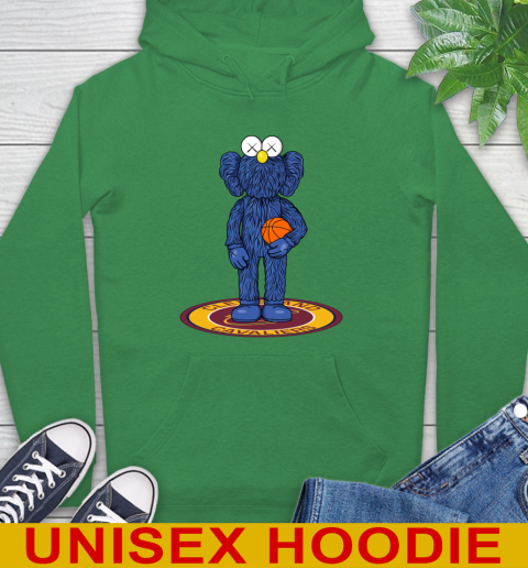 NBA Basketball Cleveland Cavaliers Kaws Bff Blue Figure Shirt Hoodie 8