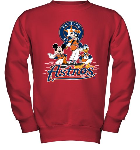 Houston Astros Mickey Mouse Donald Duck Goofy Baseball Shirt