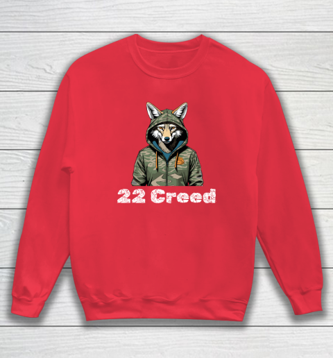Coyote in Hood 22 Creed Graphic Hunting Sweatshirt 6