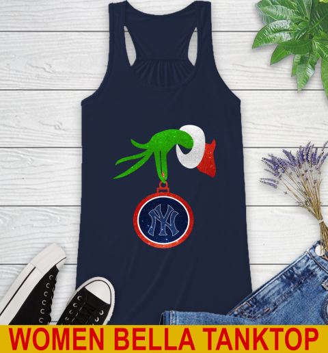 New York Yankees Grinch Merry Christmas MLB Baseball Racerback Tank 11