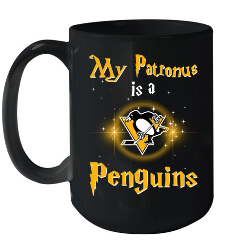 NHL Hockey Harry Potter My Patronus Is A Pittsburgh Penguins Ceramic Mug 15oz