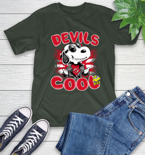 NHL Hockey New Jersey Devils Cool Snoopy Shirt T-Shirt - Image 7
