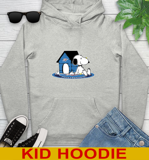 NBA Basketball Oklahoma City Thunder Snoopy The Peanuts Movie Shirt Youth Hoodie