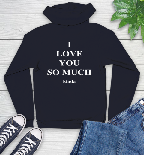 I think i love you hoodie black hot sale