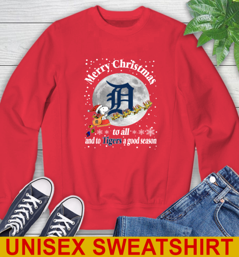 Detroit Tigers Merry Christmas To All And To Tigers A Good Season MLB Baseball Sports Sweatshirt 12
