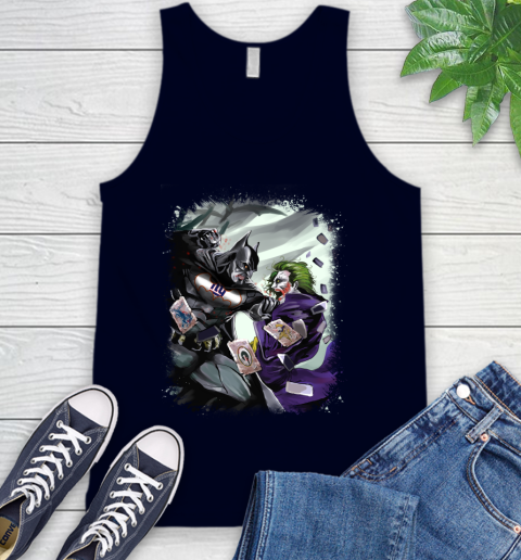 New York Giants NFL Football Batman Fighting Joker DC Comics Tank Top 3