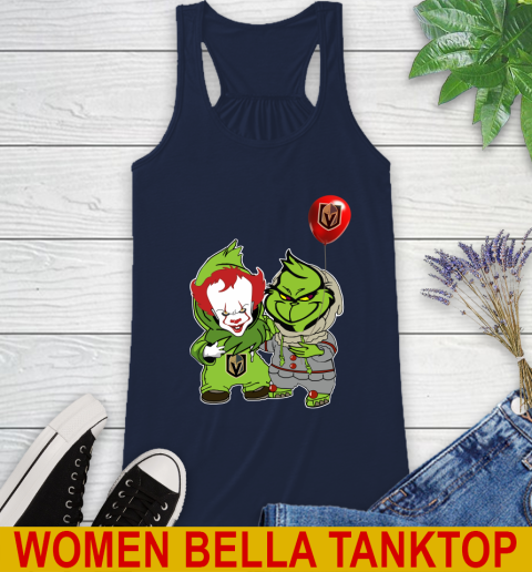 Vegas Golden Knights Baby Pennywise Grinch Christmas NHL Hockey Racerback Tank 11