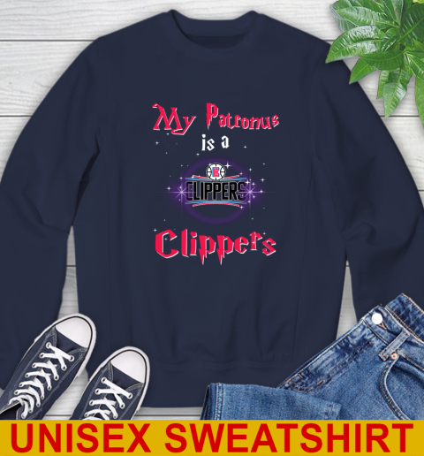 NBA Basketball Harry Potter My Patronus Is A LA Clippers Sweatshirt 2