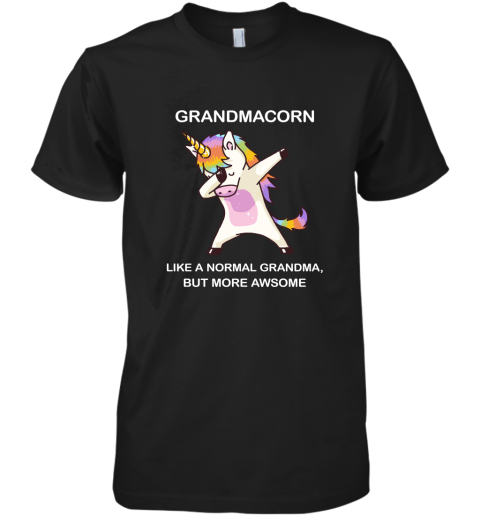Unicorn Grandmacorn Dabbing Like A Normal Grandma But More Awesome Premium Men's T-Shirt