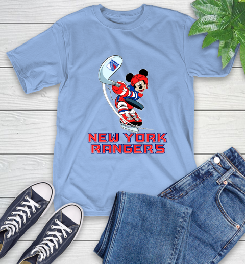 NHL Hockey New York Rangers Cheerful Mickey Mouse Shirt T-Shirt 12