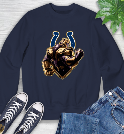 NFL Thanos Avengers Endgame Football Sports Indianapolis Colts Sweatshirt 3