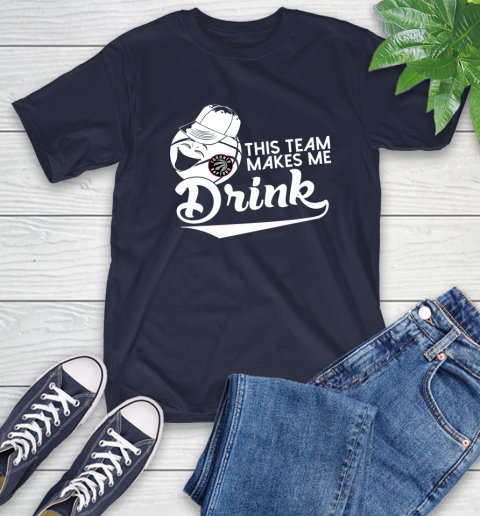Toronto Raptors NBA Basketball This Team Makes Me Drink Adoring Fan T-Shirt 3