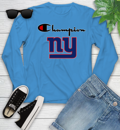 NFL Football New York Giants Champion Shirt Youth Long Sleeve 5