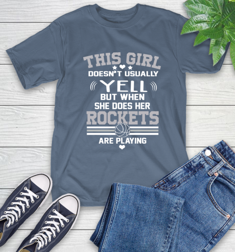 Houston Rockets NBA Basketball I Yell When My Team Is Playing T-Shirt 8