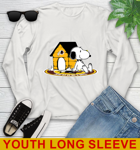 NFL Football Washington Redskins Snoopy The Peanuts Movie Shirt Youth Long Sleeve 12