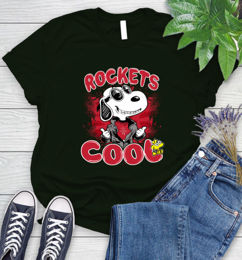 NBA Basketball Houston Rockets Cool Snoopy Shirt Women's T-Shirt 5