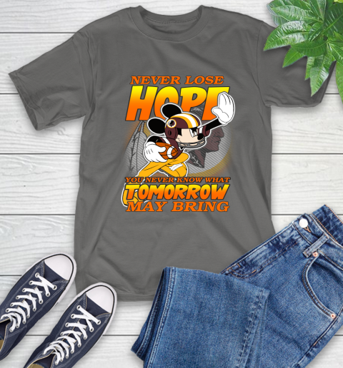 Washington Redskins NFL Football Mickey Disney Never Lose Hope T-Shirt 10
