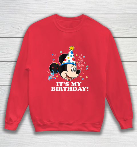 Disney Mickey Mouse Its My Birthday Sweatshirt 7