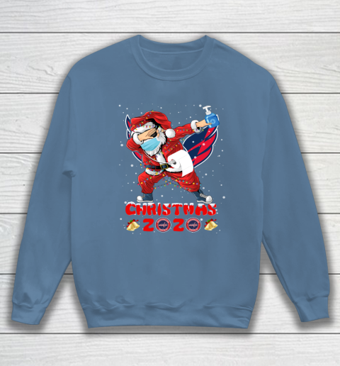 Washington Capitals Funny Santa Claus Dabbing Christmas 2020 NHL Sweatshirt 6