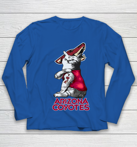 NHL My Cat Loves Arizona Coyotes Hockey Youth Long Sleeve 7