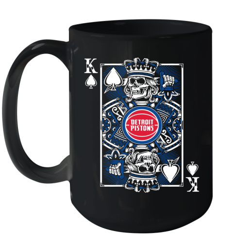 Detroit Pistons NBA Basketball The King Of Spades Death Cards Shirt Ceramic Mug 15oz