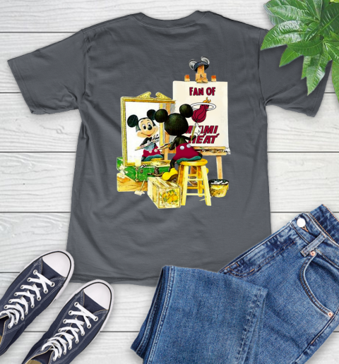 NBA Basketball Miami Heat Mickey Drawing Shirt 49
