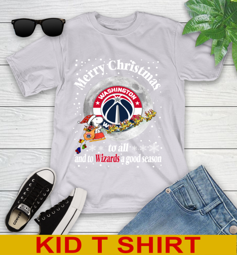 Washington Wizards Merry Christmas To All And To Wizards A Good Season NBA Basketball Sports Youth T-Shirt 4
