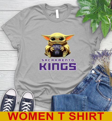 NBA Basketball Sacramento Kings Star Wars Baby Yoda Shirt 93