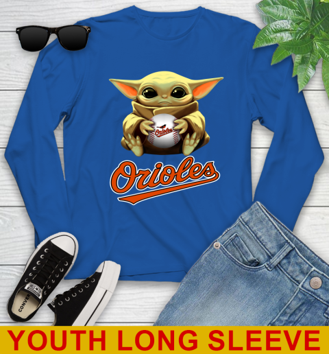 MLB Baseball Baltimore Orioles Star Wars Baby Yoda Shirt 131