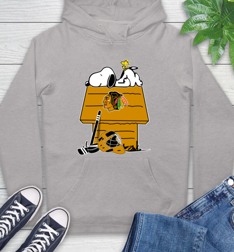 Chicago Blackhawks NHL Hockey Snoopy Woodstock The Peanuts Movie Hoodie 12