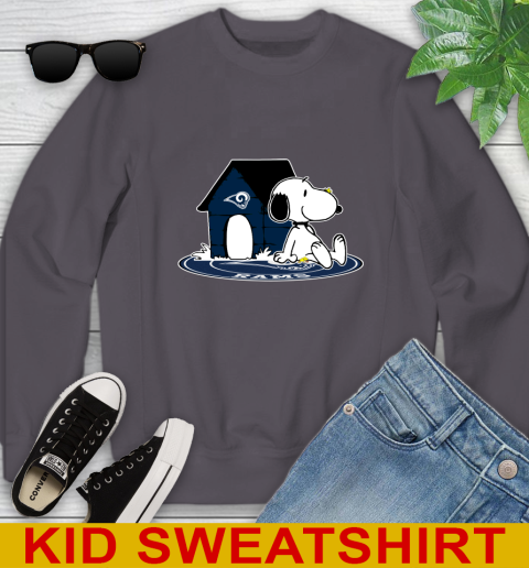 NFL Football Los Angeles Rams Snoopy The Peanuts Movie Shirt Youth Sweatshirt 6