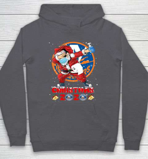 New York Islanders Funny Santa Claus Dabbing Christmas 2020 NHL Hoodie 4