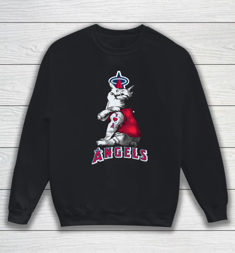 MLB Baseball My Cat Loves Los Angeles Angels Sweatshirt