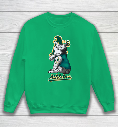 MLB Baseball My Cat Loves Oakland Athletics Sweatshirt 5