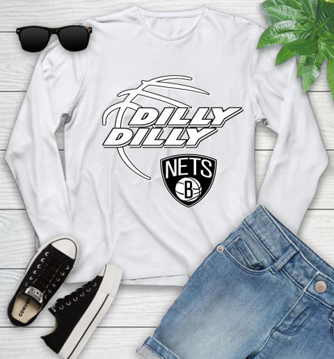 NBA Brooklyn Nets Dilly Dilly Basketball Sports Youth Long Sleeve