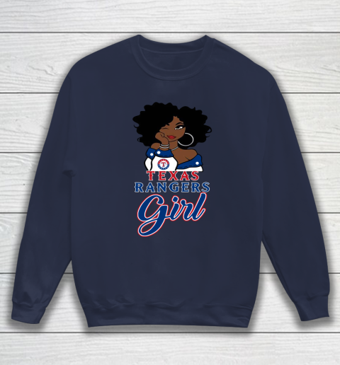 Texas Rangerss Girl MLB Sweatshirt 3