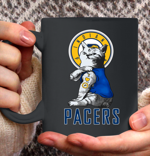 NBA Basketball My Cat Loves Indiana Pacers Ceramic Mug 11oz