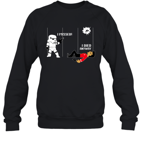 got3 star wars star trek a stormtrooper and a redshirt in a fight shirts sweatshirt 35 front black