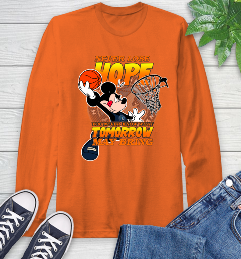 Minnesota Timberwolves NBA Basketball Mickey Disney Never Lose Hope Long Sleeve T-Shirt 4