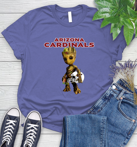 Arizona Cardinals NFL Football Groot Marvel Guardians Of The Galaxy Women's T-Shirt 11