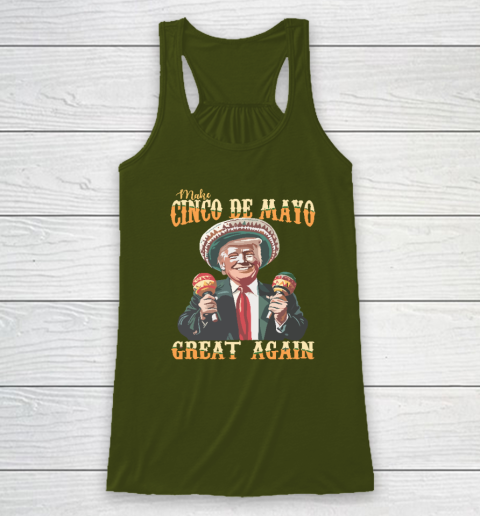 Trump Make Cinco De Mayo Great Again Racerback Tank 2