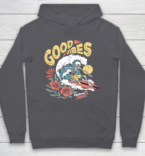 Good Vibes Skeleton Surfer Hoodie 4
