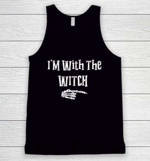 Halloween I'm With The Witch Funny Halloween Tank Top