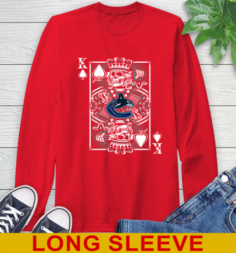Vancouver Canucks NHL Hockey The King Of Spades Death Cards Shirt Long Sleeve T-Shirt 12