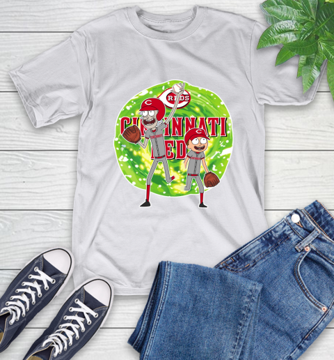 MLB Cincinnati Reds Rick And Morty Baseball Sports T-Shirt 12