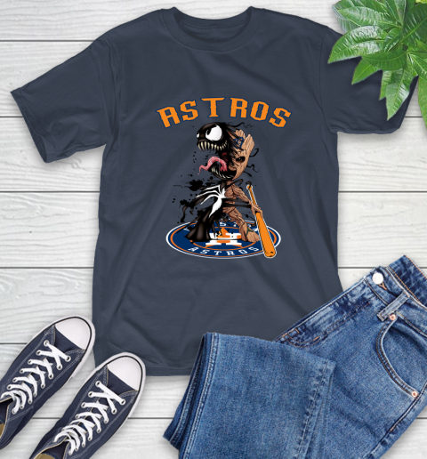 MLB Houston Astros Baseball Venom Groot Guardians Of The Galaxy T-Shirt 4