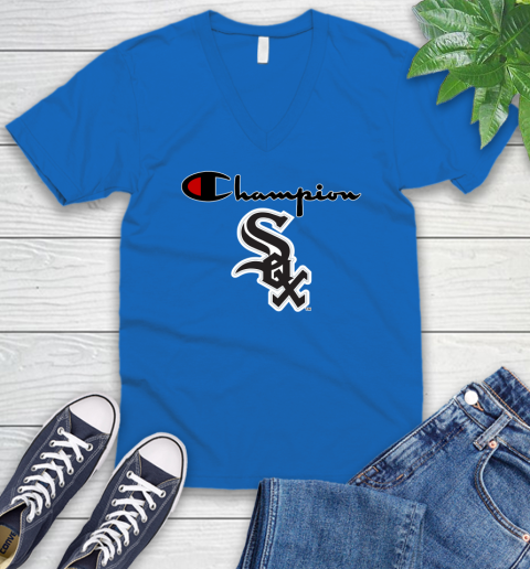 MLB Baseball Chicago White Sox Champion Shirt V-Neck T-Shirt 3