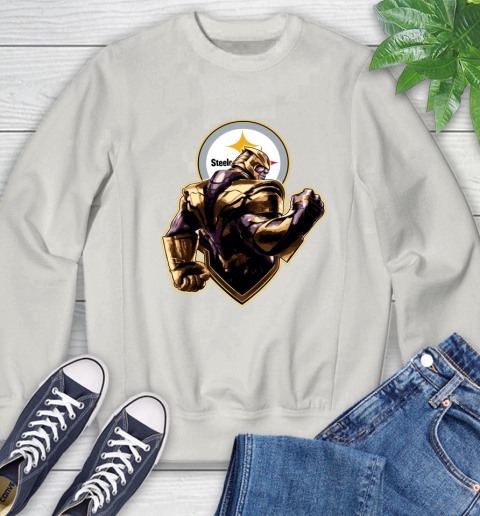 NFL Thanos Avengers Endgame Football Sports Pittsburgh Steelers Sweatshirt 12